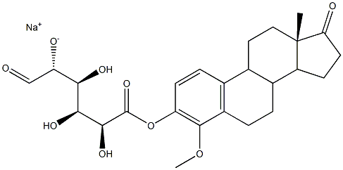 4-Methoxyestrone-3-O-glucuronic acid sodium salt 구조식 이미지