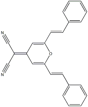 2,6-DISTYRYL-4-(DICYANOMETHYLENE)PYRAN 구조식 이미지
