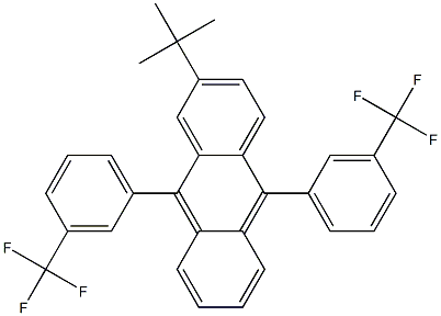 2-TERT-BUTYL-9,10-BIS(3-TRIFLUOROMETHYLPHENYL)ANTHRACENE Structure