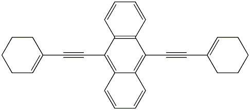 9,10-BIS(CYCLOHEX-1-ENYLETHYNYL)ANTHRACENE 구조식 이미지