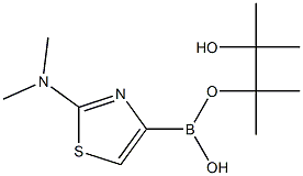 2-DIMETHYLAMINOTHIAZOLE-4-BORONIC ACID PINACOL ESTER Structure