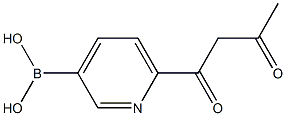 6-(3-OXOBUTANOYL)PYRIDIN-3-YLBORONIC ACID Structure