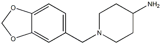 1-(1,3-BENZODIOXOL-5-YLMETHYL)PIPERIDIN-4-AMINE 구조식 이미지