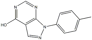 1-(4-METHYLPHENYL)-1H-PYRAZOLO[3,4-D]PYRIMIDIN-4-OL 구조식 이미지