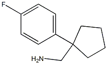 1-[1-(4-FLUOROPHENYL)CYCLOPENTYL]METHANAMINE Structure