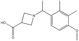 1-[1-(4-METHOXY-2,3-DIMETHYLPHENYL)ETHYL]AZETIDINE-3-CARBOXYLIC ACID 구조식 이미지