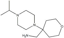 1-[4-(4-ISOPROPYLPIPERAZIN-1-YL)TETRAHYDRO-2H-PYRAN-4-YL]METHANAMINE 구조식 이미지