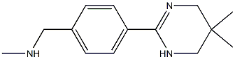 1-[4-(5,5-DIMETHYL-1,4,5,6-TETRAHYDROPYRIMIDIN-2-YL)PHENYL]-N-METHYLMETHANAMINE 구조식 이미지