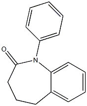 1-PHENYL-1,3,4,5-TETRAHYDRO-2H-1-BENZAZEPIN-2-ONE 구조식 이미지