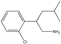 2-(2-CHLOROPHENYL)-4-METHYLPENTAN-1-AMINE Structure