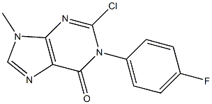 2-CHLORO-1-(4-FLUOROPHENYL)-9-METHYL-1,9-DIHYDRO-6H-PURIN-6-ONE Structure