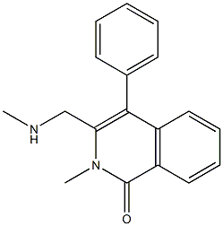 2-METHYL-3-[(METHYLAMINO)METHYL]-4-PHENYLISOQUINOLIN-1(2H)-ONE Structure