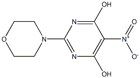 2-MORPHOLIN-4-YL-5-NITROPYRIMIDINE-4,6-DIOL 구조식 이미지