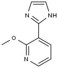 3-(1H-IMIDAZOL-2-YL)-2-METHOXYPYRIDINE 구조식 이미지