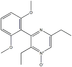 3-(2,6-DIMETHOXYPHENYL)-2,5-DIETHYLPYRAZINE 1-OXIDE 구조식 이미지
