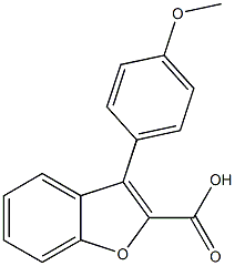 3-(4-METHOXYPHENYL)-1-BENZOFURAN-2-CARBOXYLIC ACID 구조식 이미지