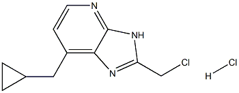 3-CYCLOPROPYLMETHYL-2-CHLOROMETHYL-3H-IMIDAZO[4,5-B]PYRIDINE HYDROCHLORIDE 구조식 이미지