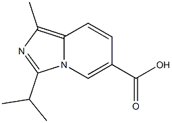 3-ISOPROPY-1-METHYLIMIDAZO[1,5-A]PYRIDINE-6-CARBOXYLIC ACID 구조식 이미지