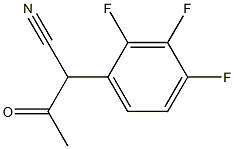 3-OXO-2-(2,3,4-TRIFLUOROPHENYL)BUTANENITRILE Structure