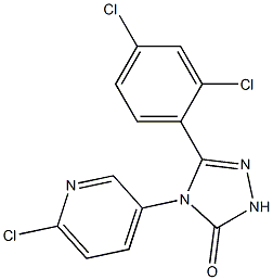 4-(6-CHLORO-PYRIDIN-3-YL)-5-(2,4-DICHLORO-PHENYL)-2,4-DIHYDRO-[1,2,4]TRIAZOL-3-ONE Structure