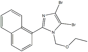 4,5-DIBROMO-1-(ETHOXYMETHYL)-2-(1-NAPHTHYL)-1H-IMIDAZOLE Structure