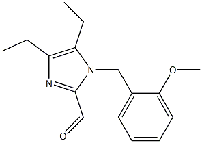 4,5-DIETHYL-1-(2-METHOXYBENZYL)-1H-IMIDAZOLE-2-CARBALDEHYDE Structure