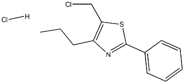 5-(CHLOROMETHYL)-2-PHENYL-4-PROPYL-1,3-THIAZOLE HYDROCHLORIDE Structure