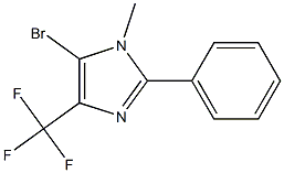 5-BROMO-1-METHYL-2-PHENYL-4-TRIFLUOROMETHYL-1H-IMIDAZOLE Structure