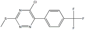 5-CHLORO-3-(METHYLTHIO)-6-[4-(TRIFLUOROMETHYL)PHENYL]-1,2,4-TRIAZINE 구조식 이미지