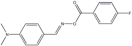 4-({[(4-fluorobenzoyl)oxy]imino}methyl)-N,N-dimethylaniline Structure