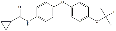 N1-{4-[4-(trifluoromethoxy)phenoxy]phenyl}cyclopropane-1-carboxamide Structure