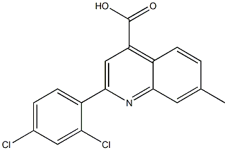 2-(2,4-dichlorophenyl)-7-methylquinoline-4-carboxylic acid Structure