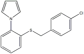 1-{2-[(4-chlorobenzyl)thio]phenyl}-1H-pyrrole Structure