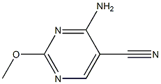 4-amino-2-methoxy-5-pyrimidinecarbonitrile 구조식 이미지