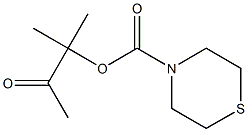 1,1-dimethyl-2-oxopropyl thiomorpholine-4-carboxylate Structure