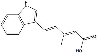 5-(1H-indol-3-yl)-3-methylpenta-2,4-dienoic acid 구조식 이미지