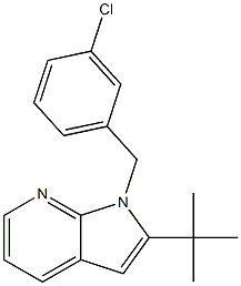 2-(tert-butyl)-1-(3-chlorobenzyl)-1H-pyrrolo[2,3-b]pyridine Structure