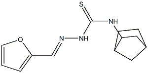 N1-bicyclo[2.2.1]hept-2-yl-2-(2-furylmethylidene)hydrazine-1-carbothioamide Structure