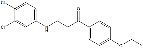 3-(3,4-dichloroanilino)-1-(4-ethoxyphenyl)-1-propanone Structure