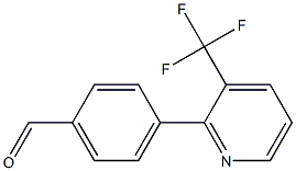 4-[3-(trifluoromethyl)-2-pyridinyl]benzenecarbaldehyde Structure