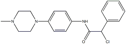 2-chloro-N-[4-(4-methylpiperazino)phenyl]-2-phenylacetamide Structure