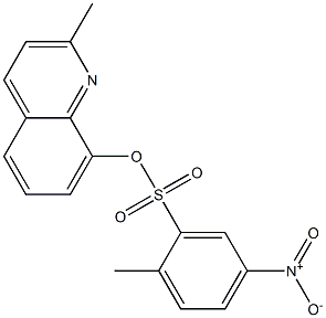 2-methyl-8-quinolyl 2-methyl-5-nitrobenzene-1-sulfonate 구조식 이미지