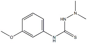 N1-(3-methoxyphenyl)-2,2-dimethylhydrazine-1-carbothioamide 구조식 이미지