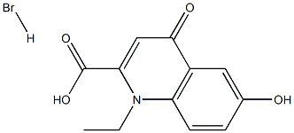 1-ethyl-6-hydroxy-4-oxo-1,4-dihydroquinoline-2-carboxylic acid hydrobromide 구조식 이미지