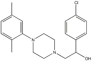 1-(4-chlorophenyl)-2-[4-(2,5-dimethylphenyl)piperazino]-1-ethanol 구조식 이미지