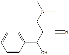 2-[(dimethylamino)methyl]-3-hydroxy-3-phenylpropanenitrile Structure