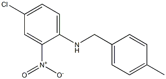 4-chloro-N-(4-methylbenzyl)-2-nitroaniline 구조식 이미지