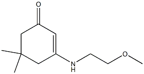 3-[(2-methoxyethyl)amino]-5,5-dimethyl-2-cyclohexen-1-one 구조식 이미지