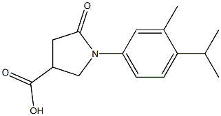 1-(4-isopropyl-3-methylphenyl)-5-oxo-3-pyrrolidinecarboxylic acid 구조식 이미지