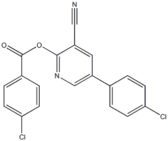 5-(4-chlorophenyl)-3-cyano-2-pyridinyl 4-chlorobenzenecarboxylate Structure